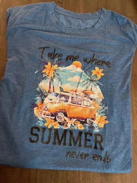 blue hawaiian t-shirt