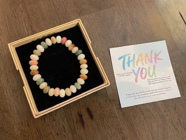 natural stone fidget bracelet
