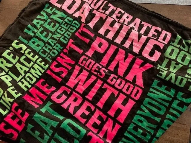 wicked quotes fleece blanket