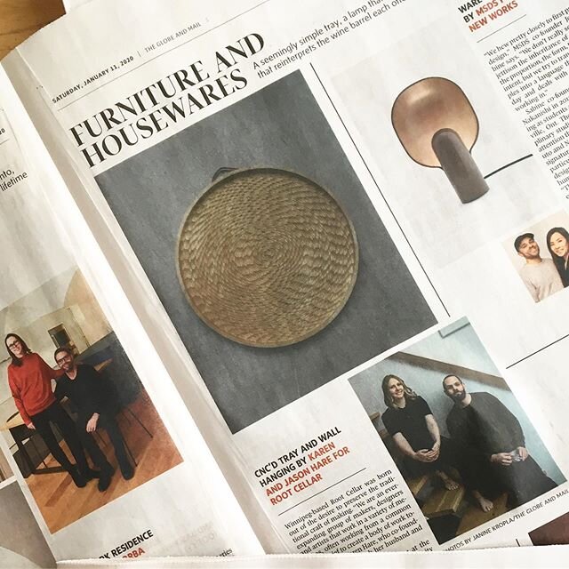 Feeling pretty grateful... we were chosen as one of the featured products for the @globeandmail&rsquo;s Designing Canada- top picks! 🤗 The article is available online so go check out the other featured works/ designers! Also a huge thank you to the 