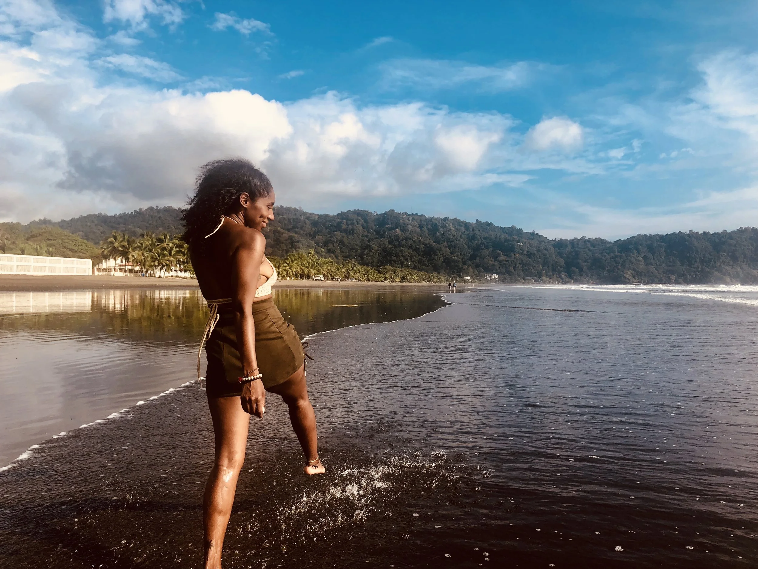 Enjoying the water at Jaco Beach <3