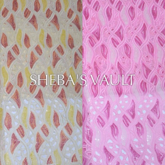 Forever Handcut Organza lace with sequins