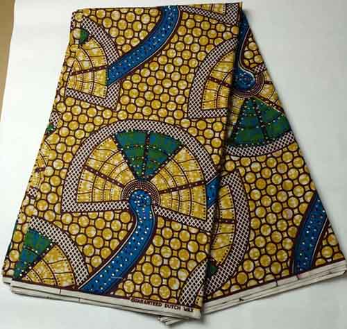 Ankara Wax with lot of rhinstones