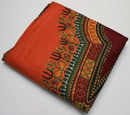 Ankara Wax with lot of rhinstones