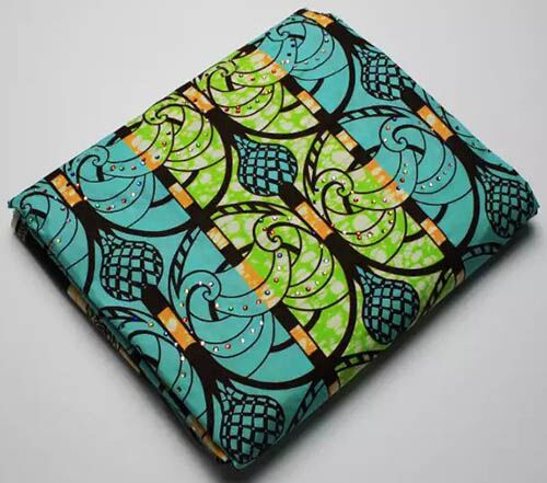Ankara Wax with lot of rhinstones