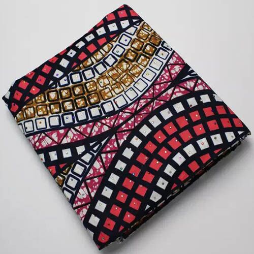 Ankara Wax with lot of rhinstones