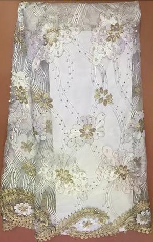 Basra Embroidery Net Lace