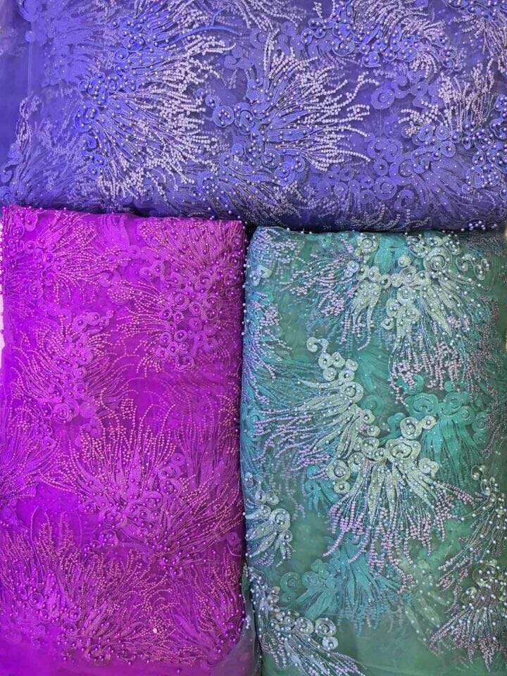 Sheba beaded tulle lace