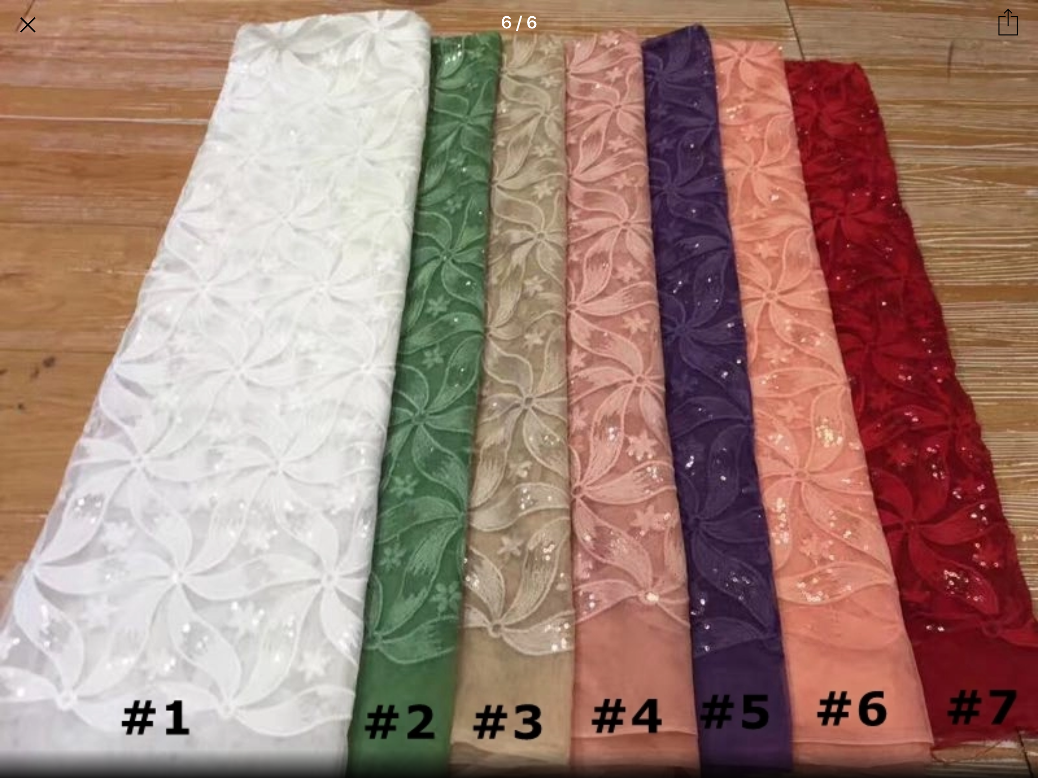 Yasmin Sequined Embroidered Tulle lace fabric