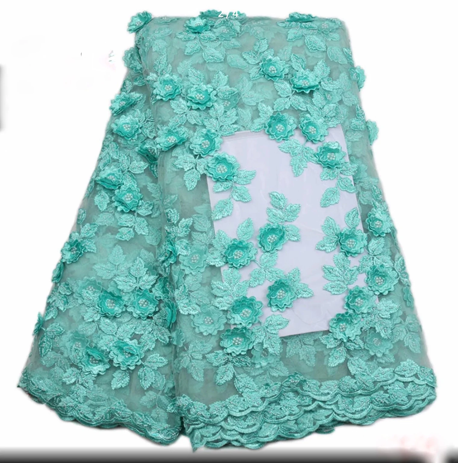 Adisa Handmade Embroidery Lace Fabric High Quality