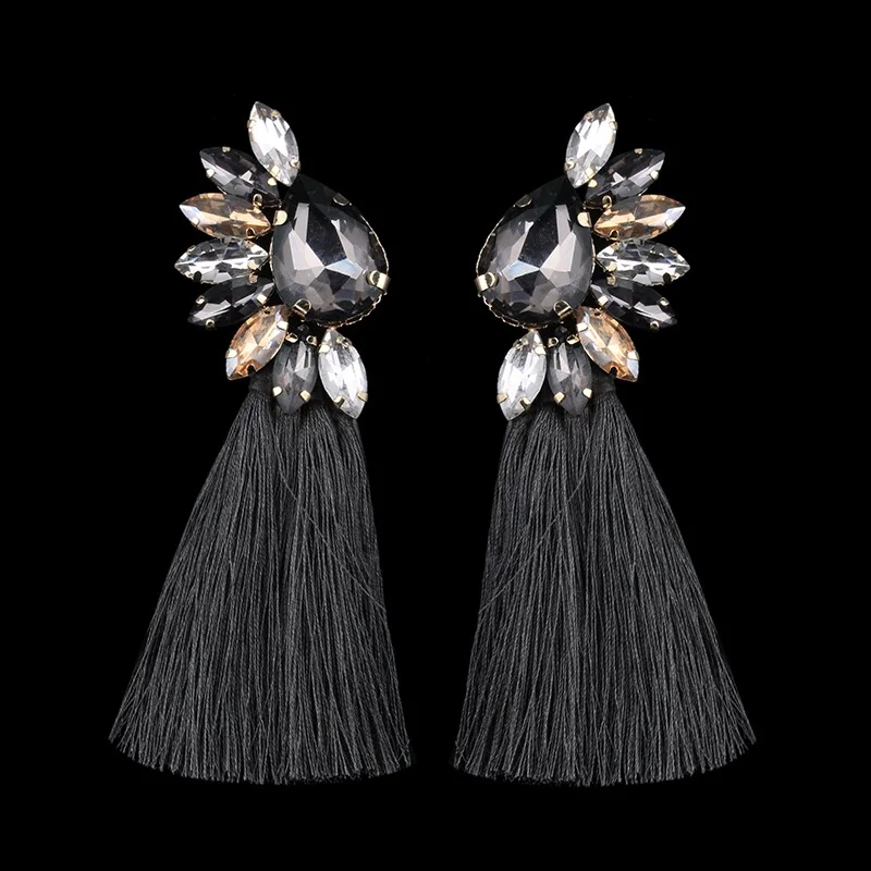 Beautiful Tassels Statement Earring