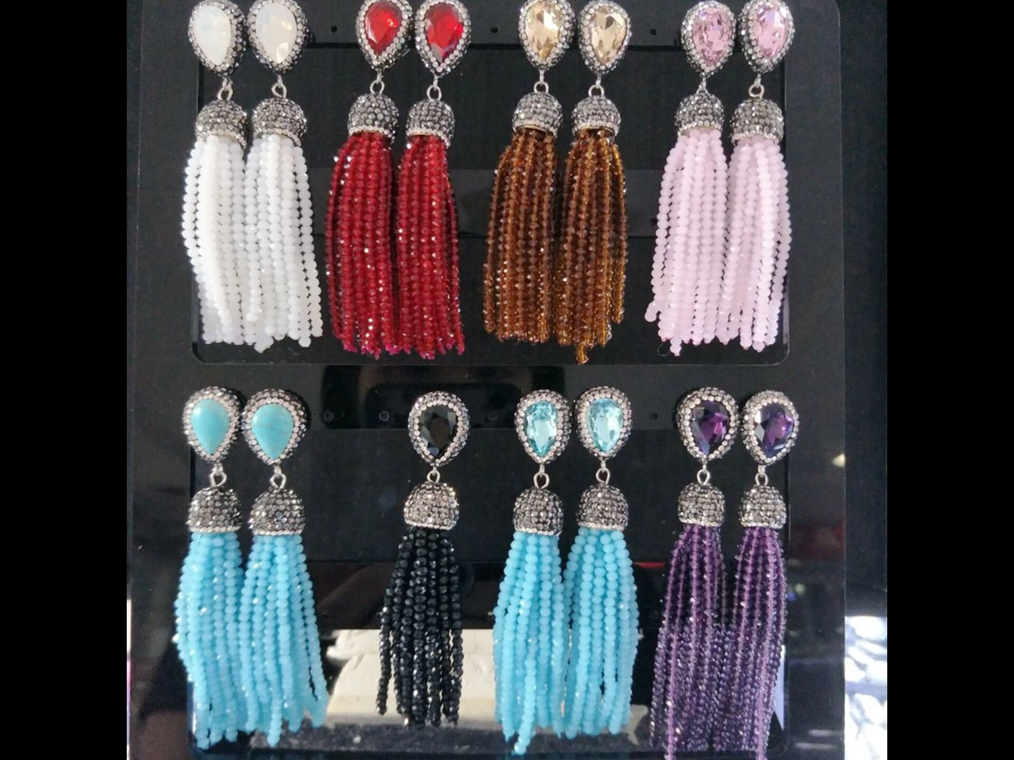 Vintage tassels Beaded earring