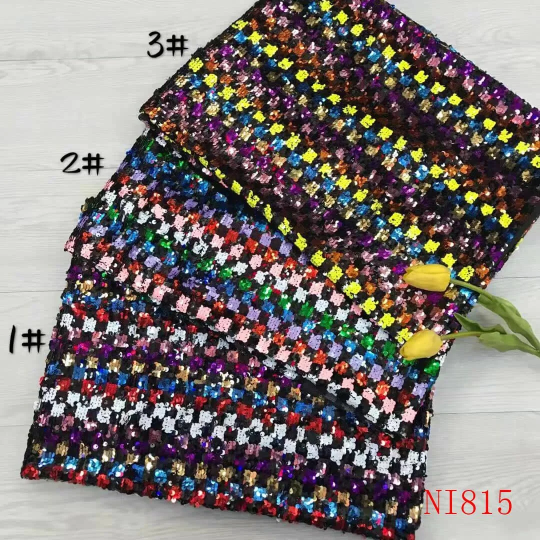 Gina Glittering full Sequins French lace