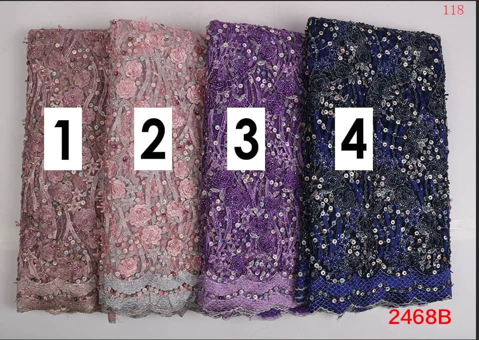 Copy of Carol Beaded Net Lace