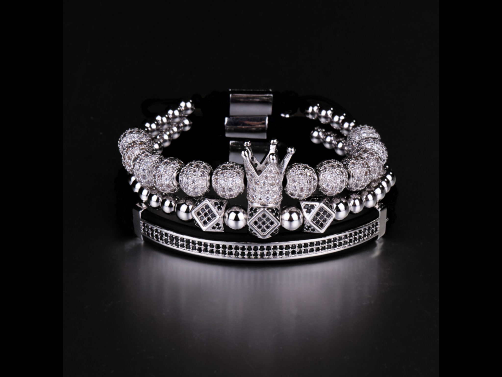 Hip Hop Gold Men Jewelry Cubic Micro Pave CZ Charm unisex Bracelets