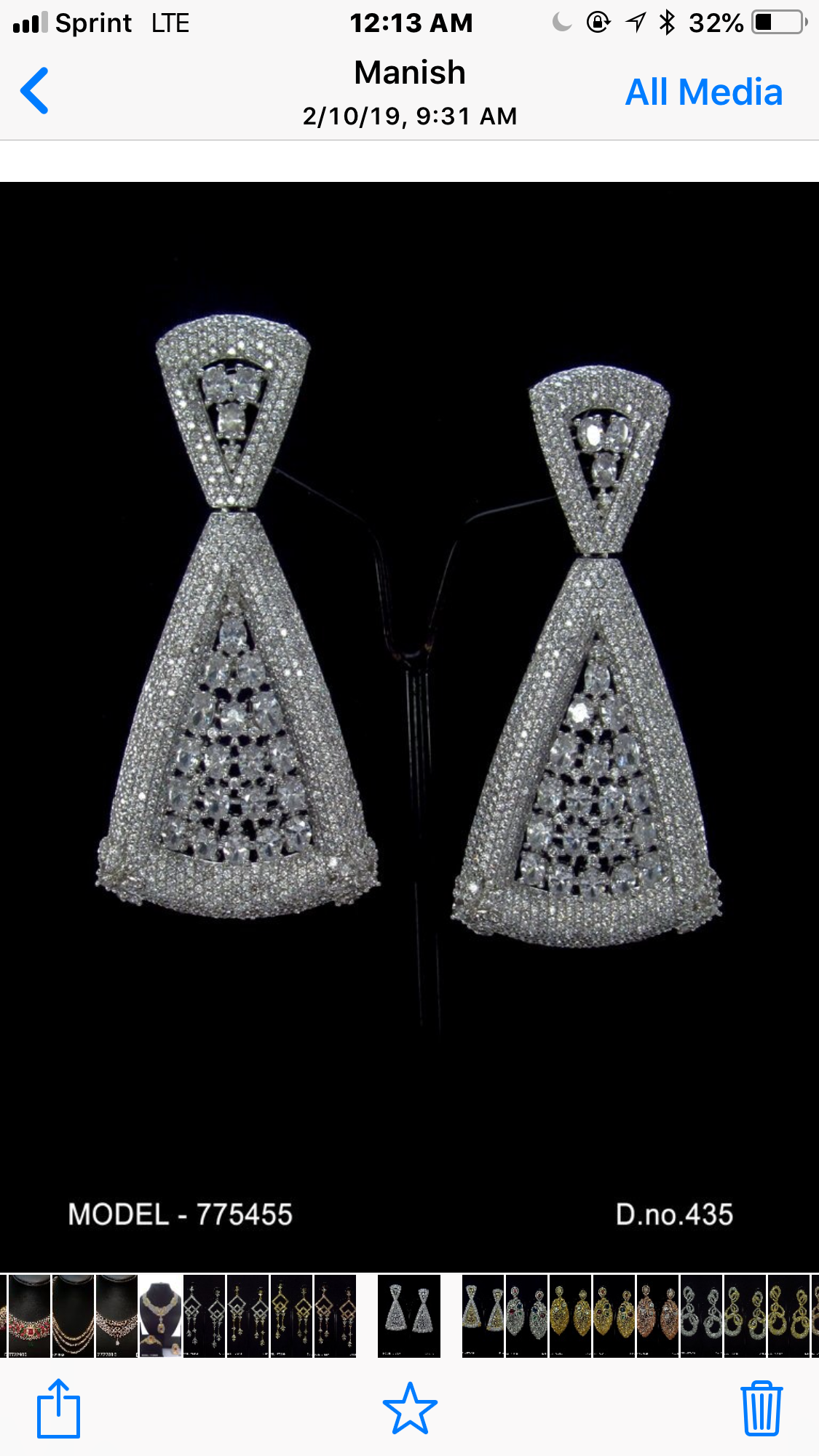 Double T Statement Earring 