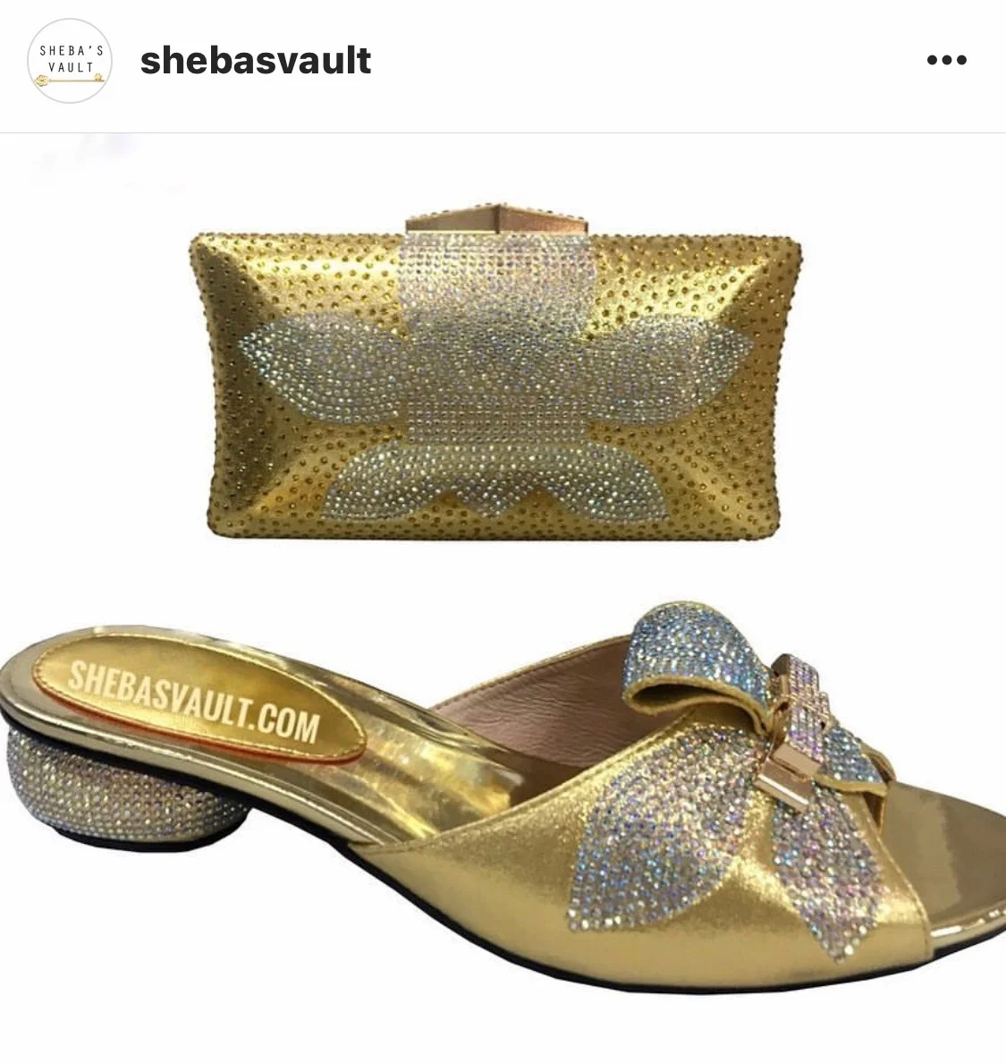 St. Bling Slippers and Clutch