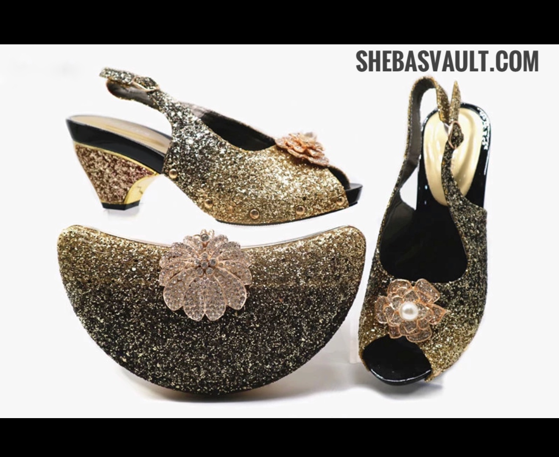 Dorce Rhinestones Shoes &amp; Bag 