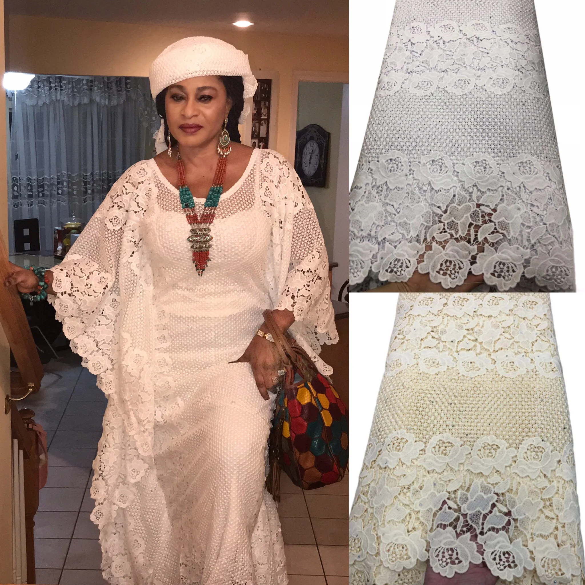 QueenB Eyelet Guipure lace