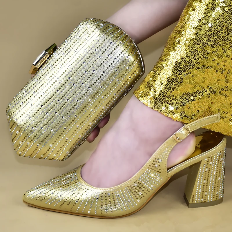 Nene Stone Studed Shoes &amp; bag