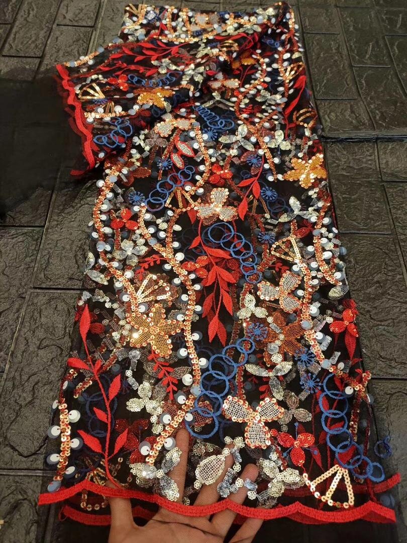 TT5 sequins French lace