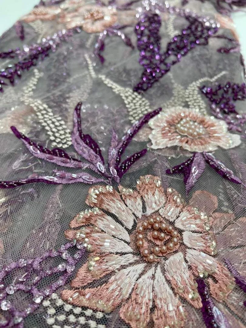 D2D embellished French lace 