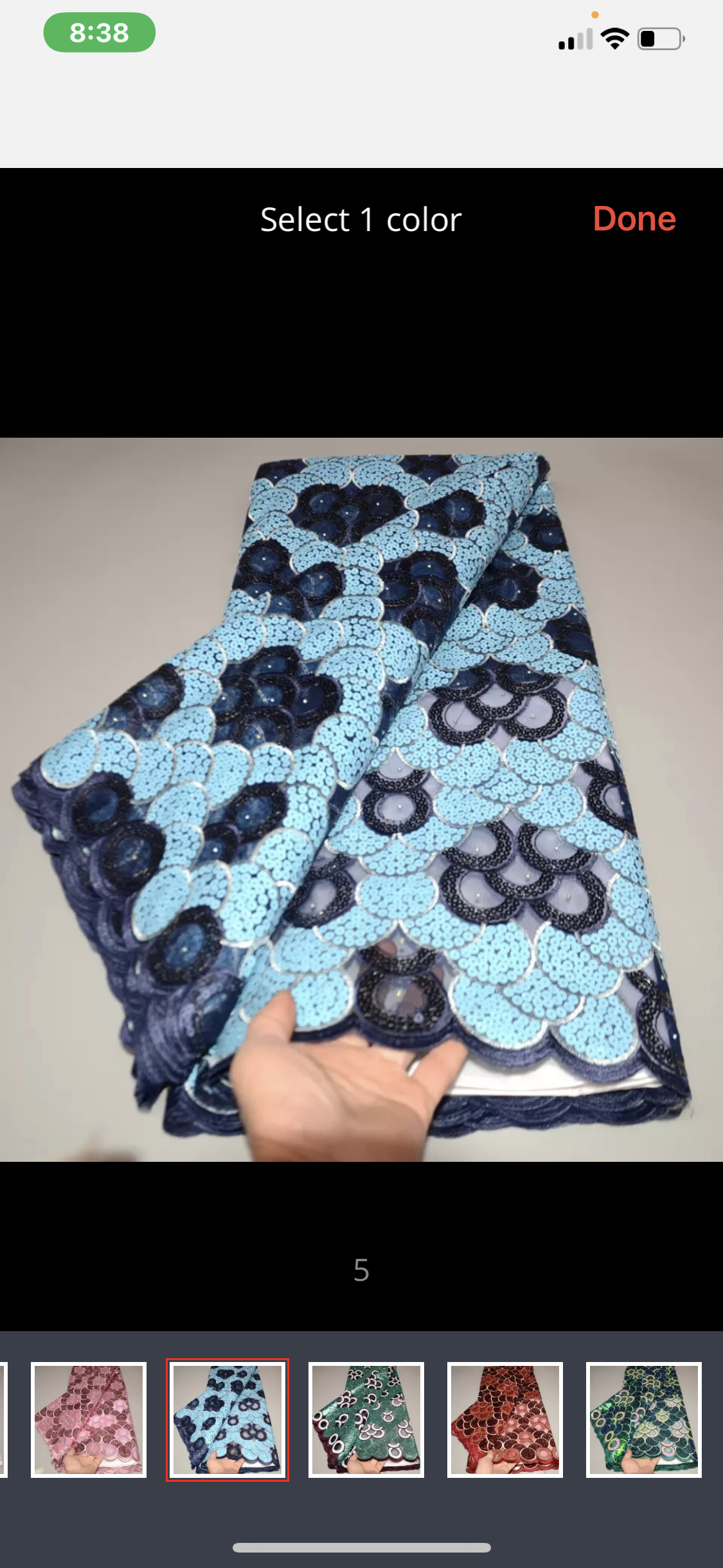 XG5 SEQUINS FRENCH LACE