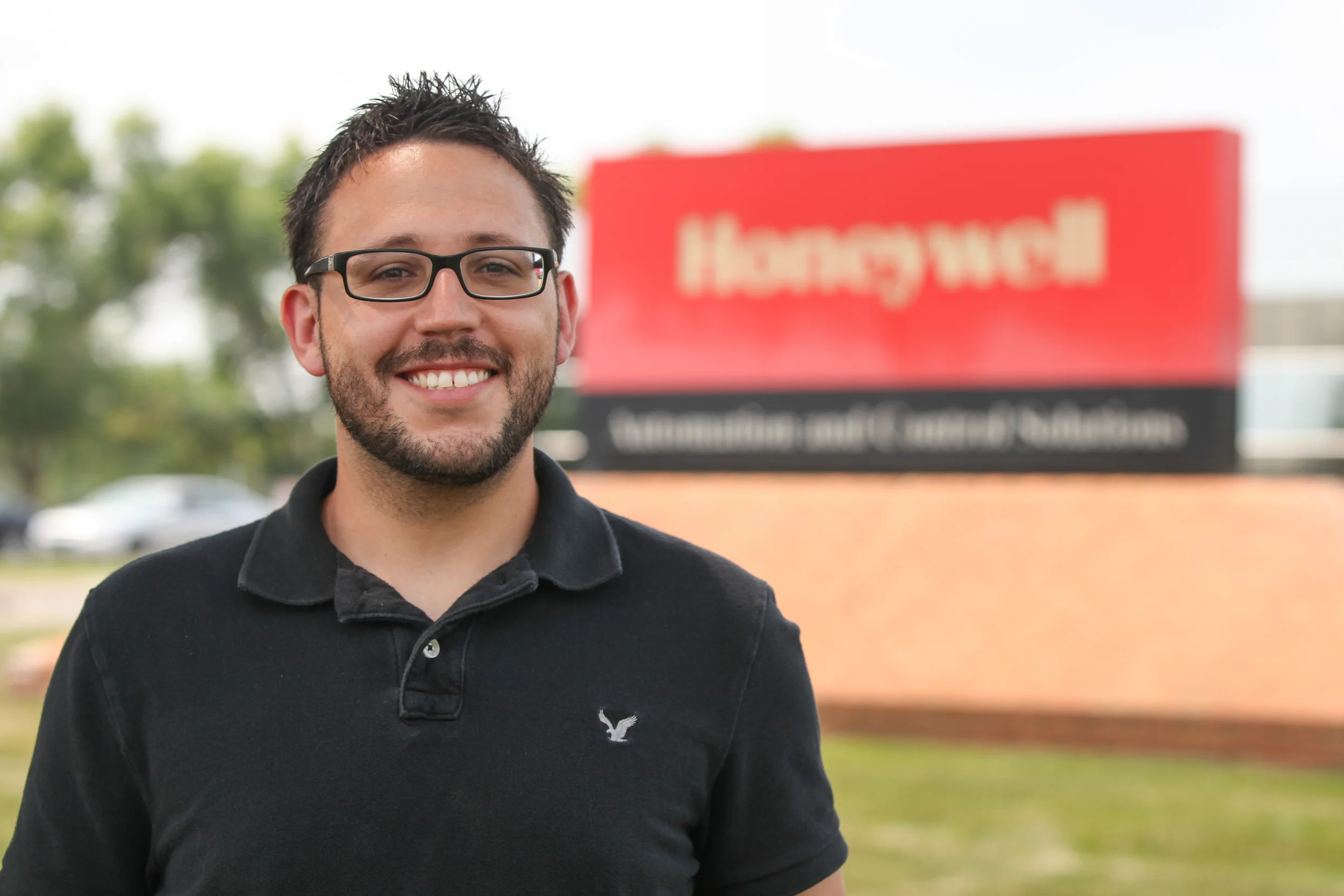 Joe last summer at his new home at Honeywell - it fortunately is on the way from Idaho to Michigan...