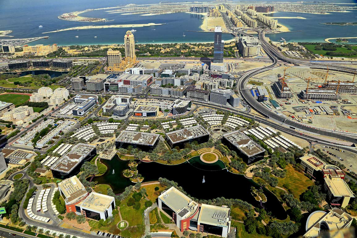 The Dubai Media City. Image Courtesy of the TECOM Group .
