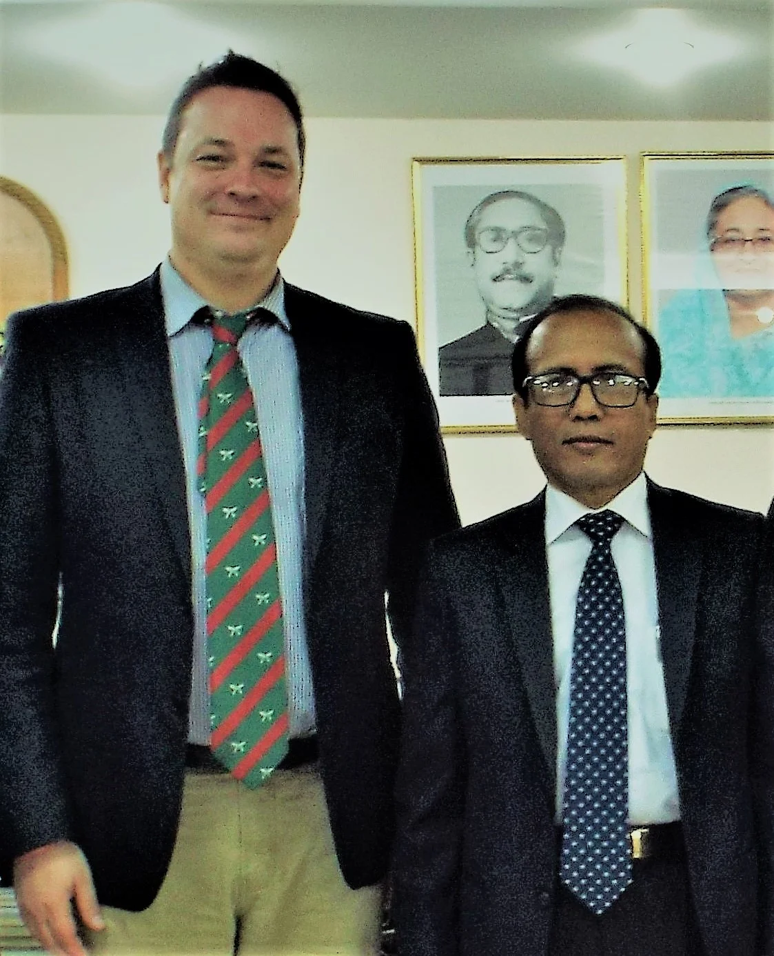 BEZA Executive Chairman Paban Choudhury with Locus founder & CEO Jean-Paul Gauthier in 2016