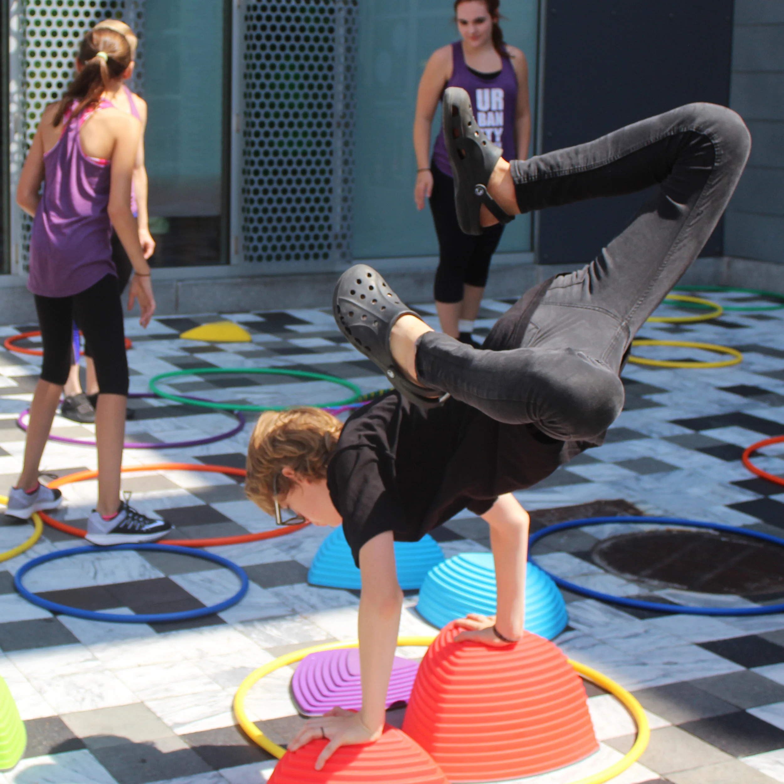 Urbanity Dance's Youth Company performing at "Power of Play" at the Boston Children's Museum.