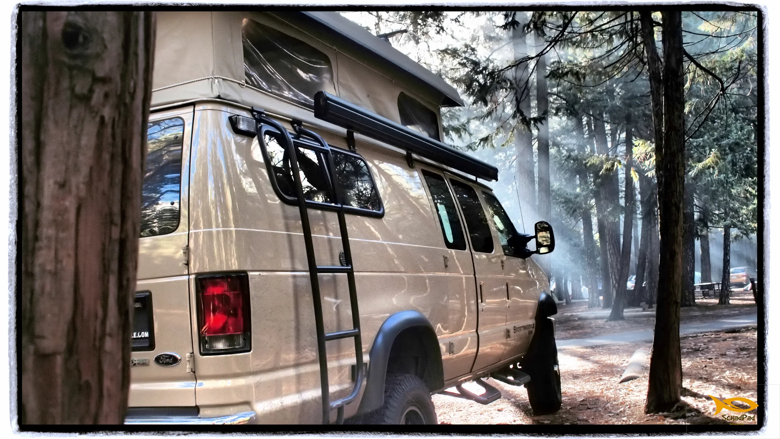 The view from our kitchen, at Upper Pines Campground in Yosemite. 