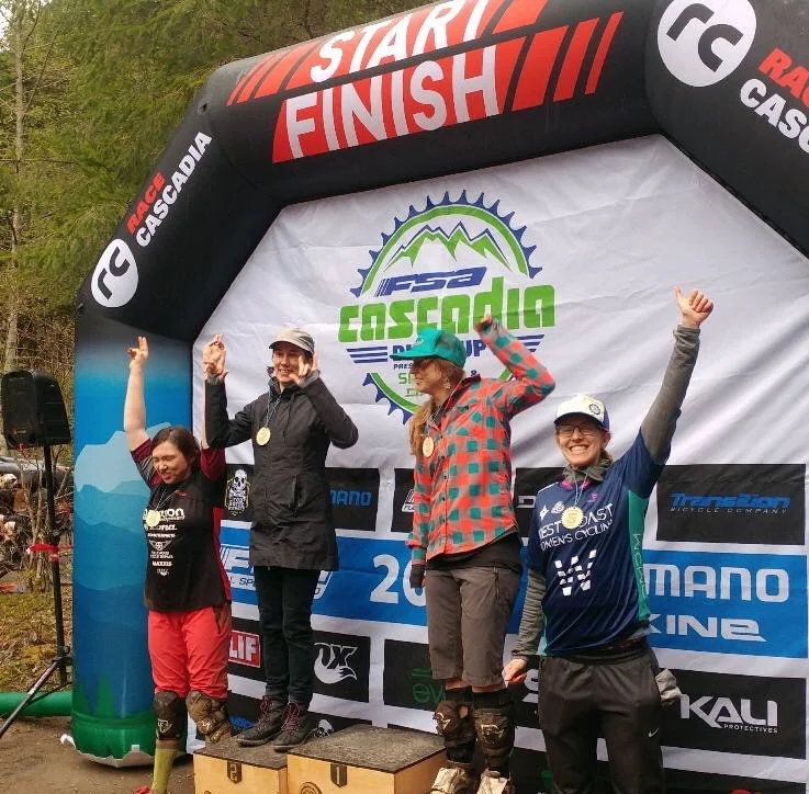 Aliza Enduro-ing it up at Cascadia Dirt Cup Enduro Tiger Mountain