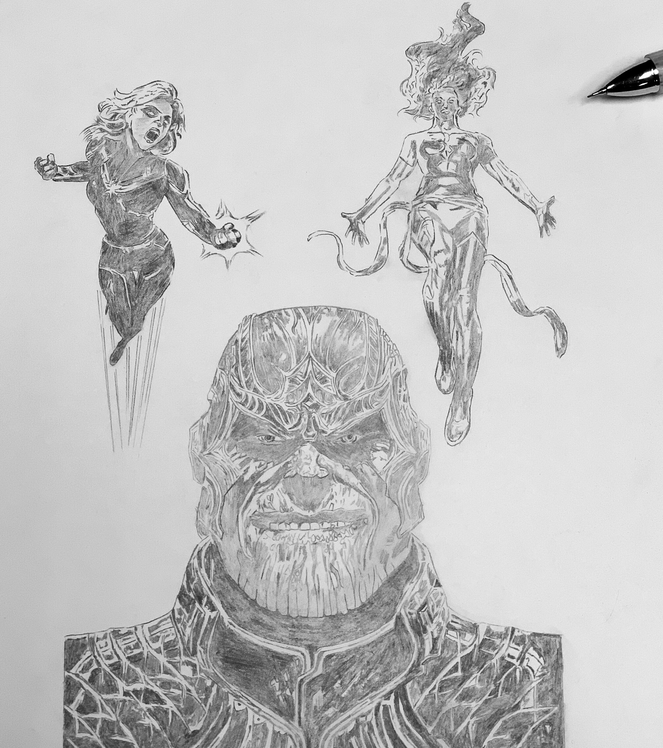 Update more than 143 thanos pen sketch latest