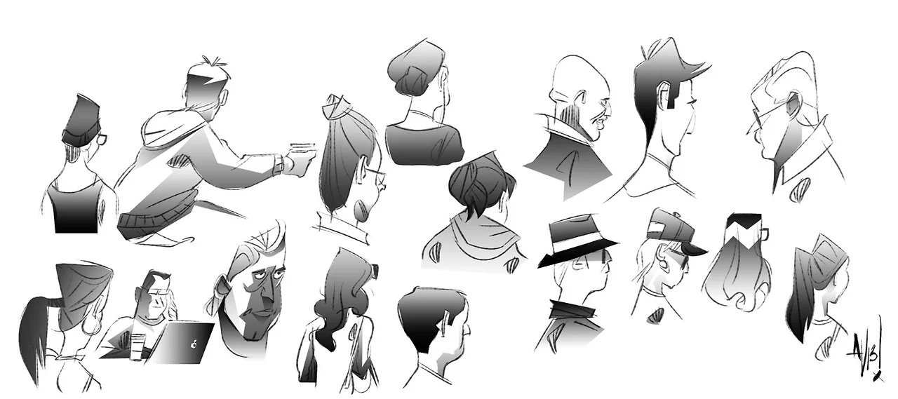 My morning quick sketch.  
Missed life drawing 2 weeks in a row and I can feel the difference.
Need to push sillos and shapes more!