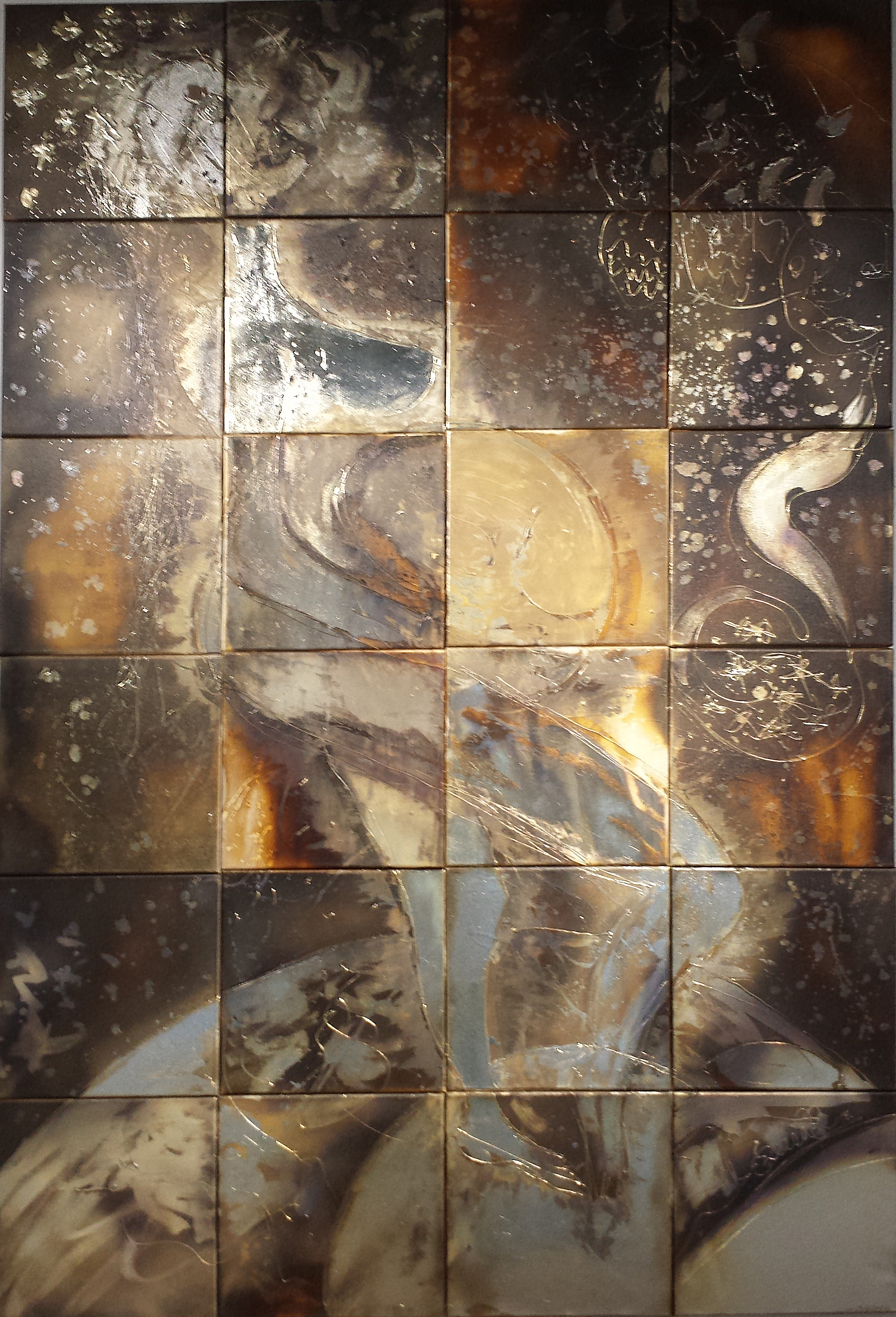 Birth of a Star - Silver on Canvas - 72” x 48”