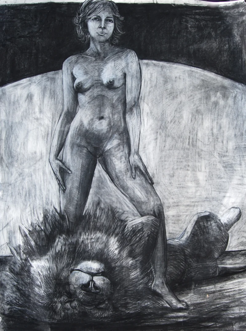 Any Questions 60x77in. Charcoal 2010