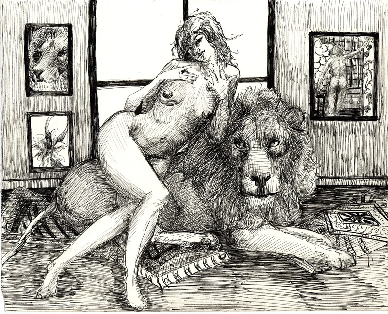 Welcome Home 8x10in. Pen and Ink 2009
