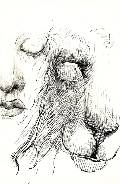 One Mind 8x10in. Pen and Ink 2009