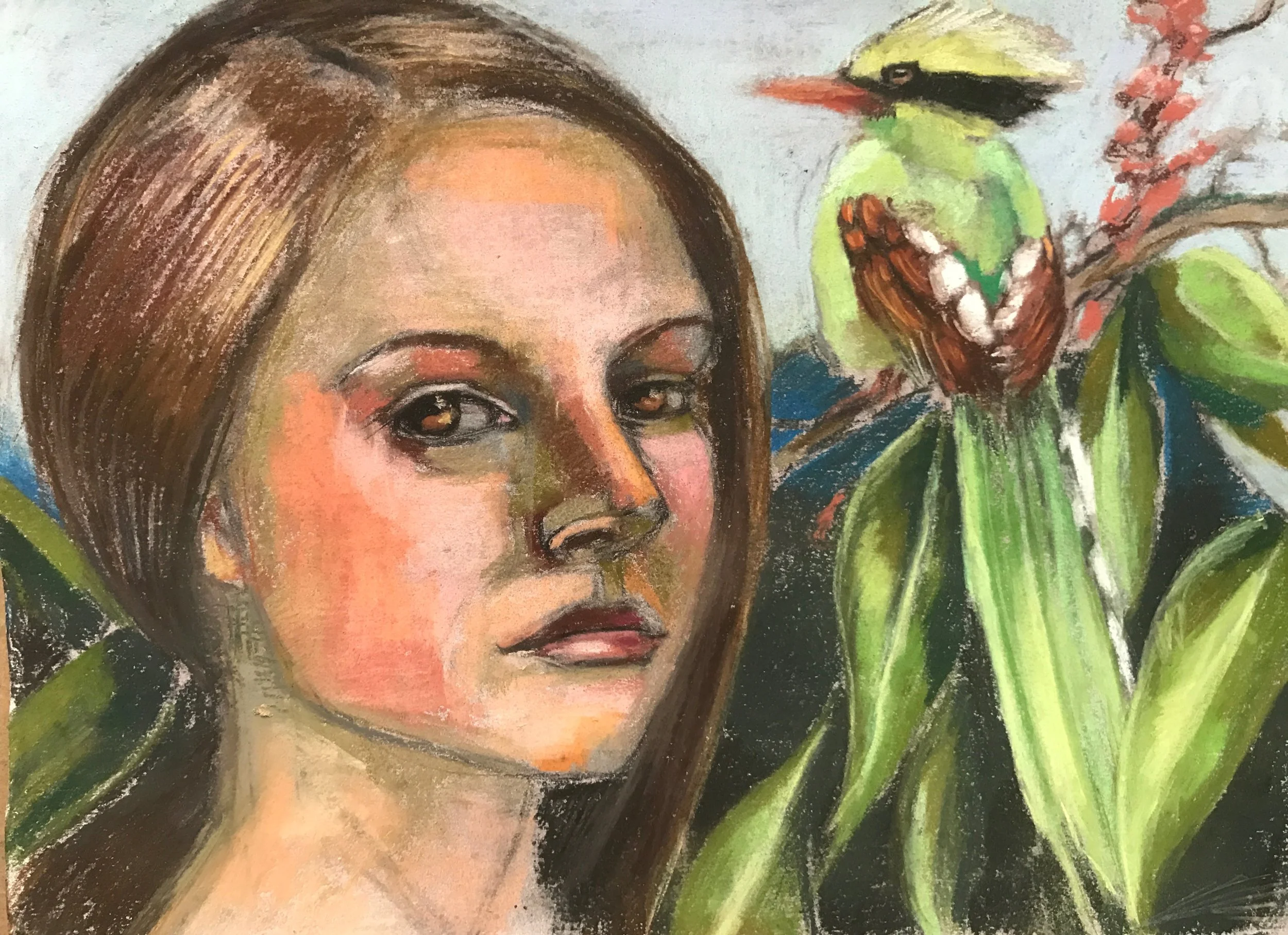 Listening Pastel 12x16 in 2016