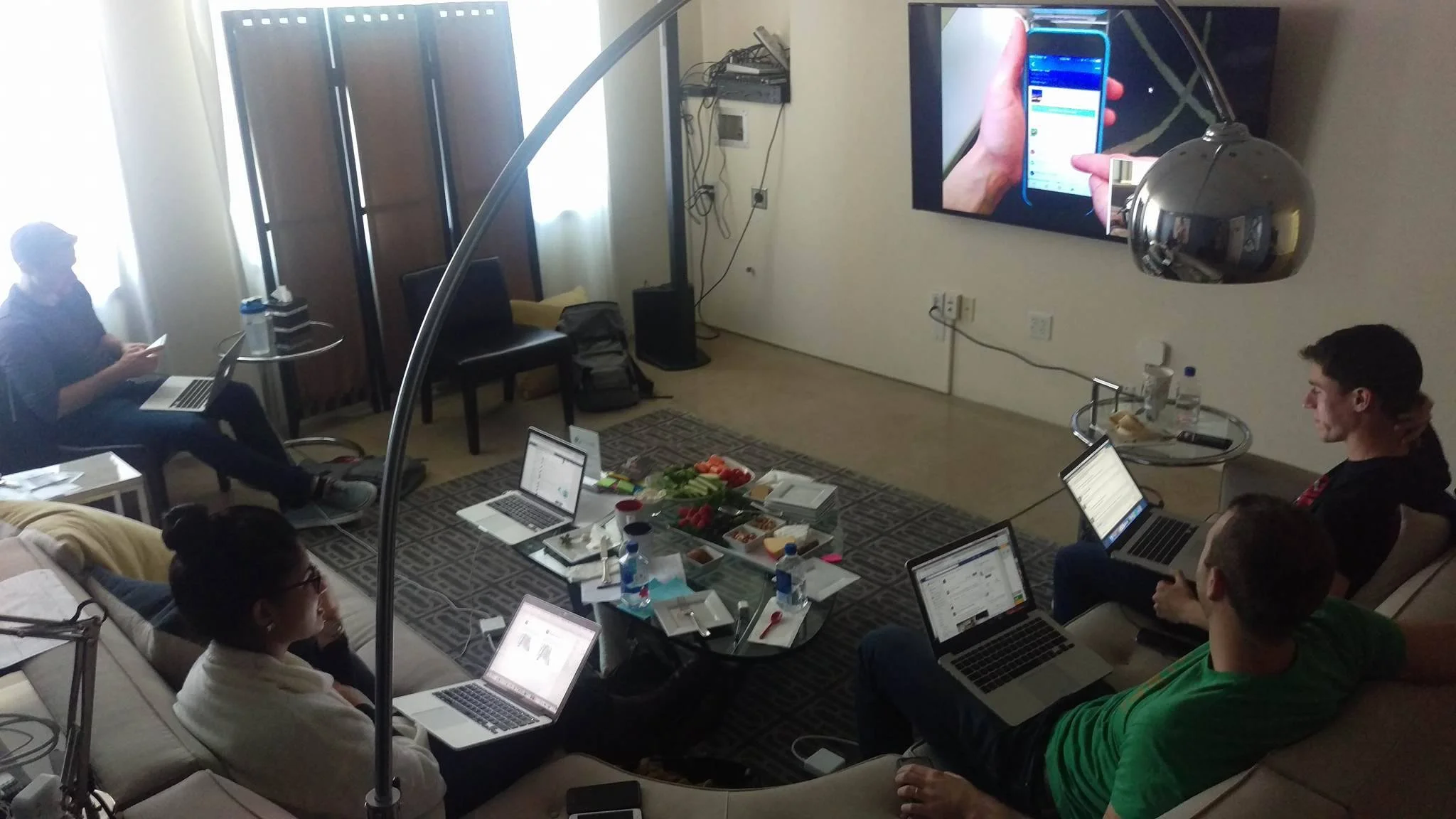 The product team observes UX sessions from the Observation Room.