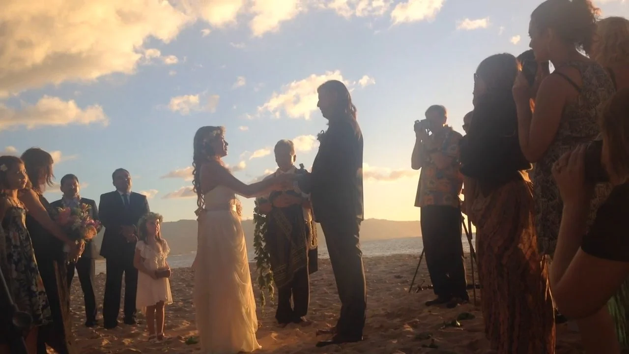 Eric & Angie's North Shore Oahu Hawaii Wedding