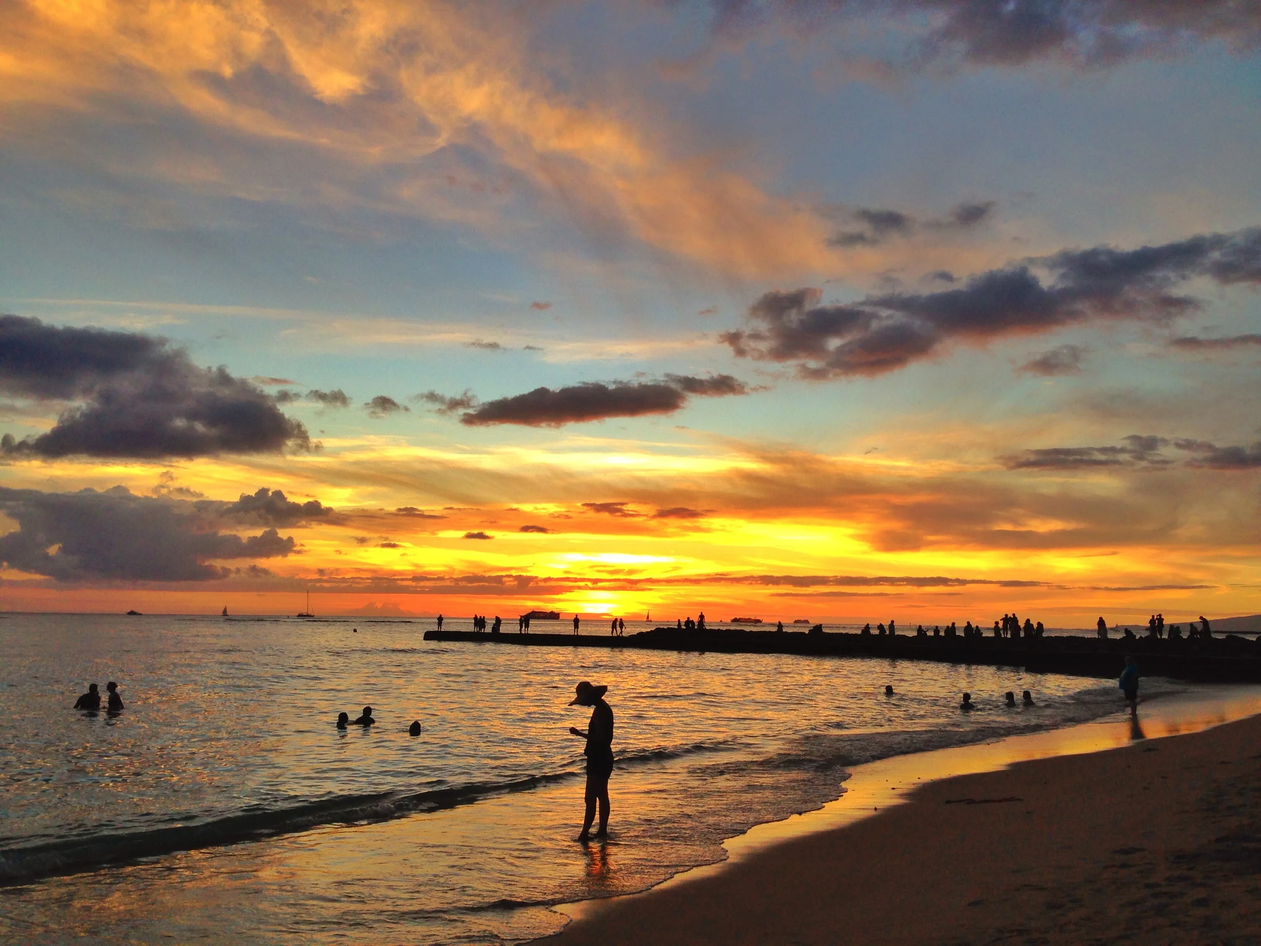 hawaii-beach-sunset-waikiki