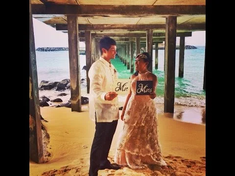 Patrick & Georgia's Sea Life Park Hawaii Wedding