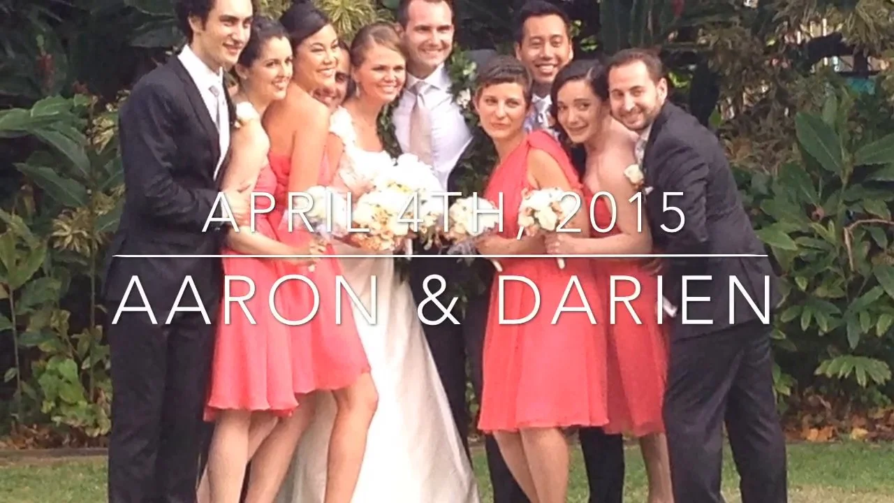 Aaron & Darien's Best Day Ever - A Halekulani Luau Garden Wedding, April 4th, 2015