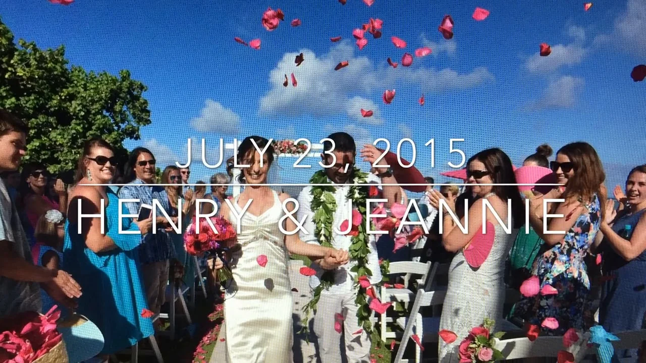 Henry & Jeannie's Kahala Wedding, July 23, 2015