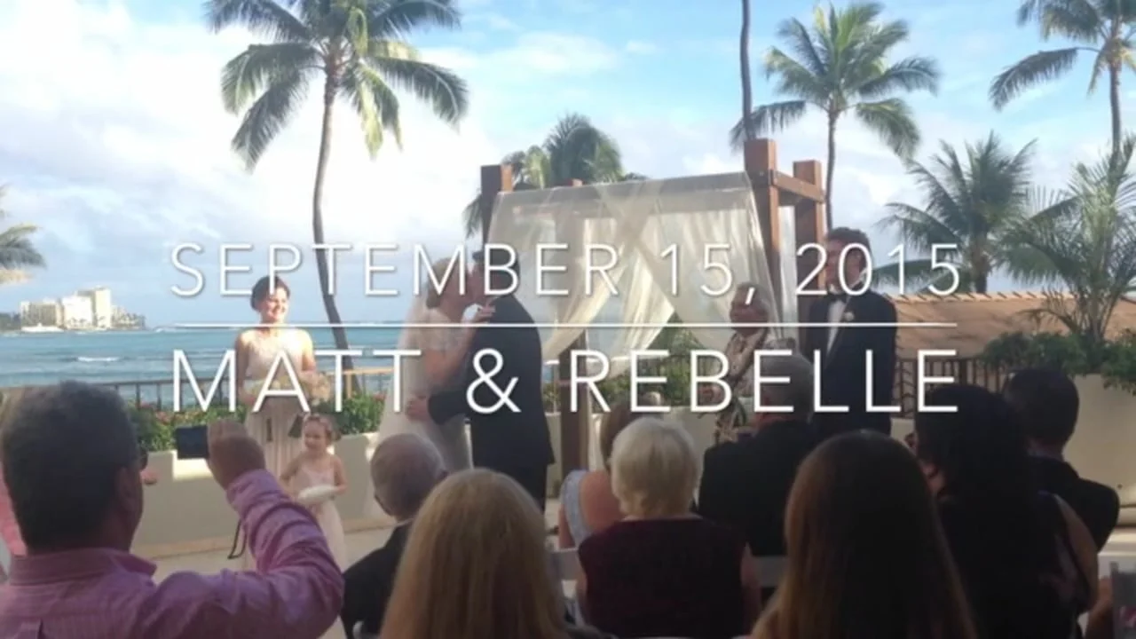 Matt & Rebelle's Intimate Halekulani Hawaii Wedding
