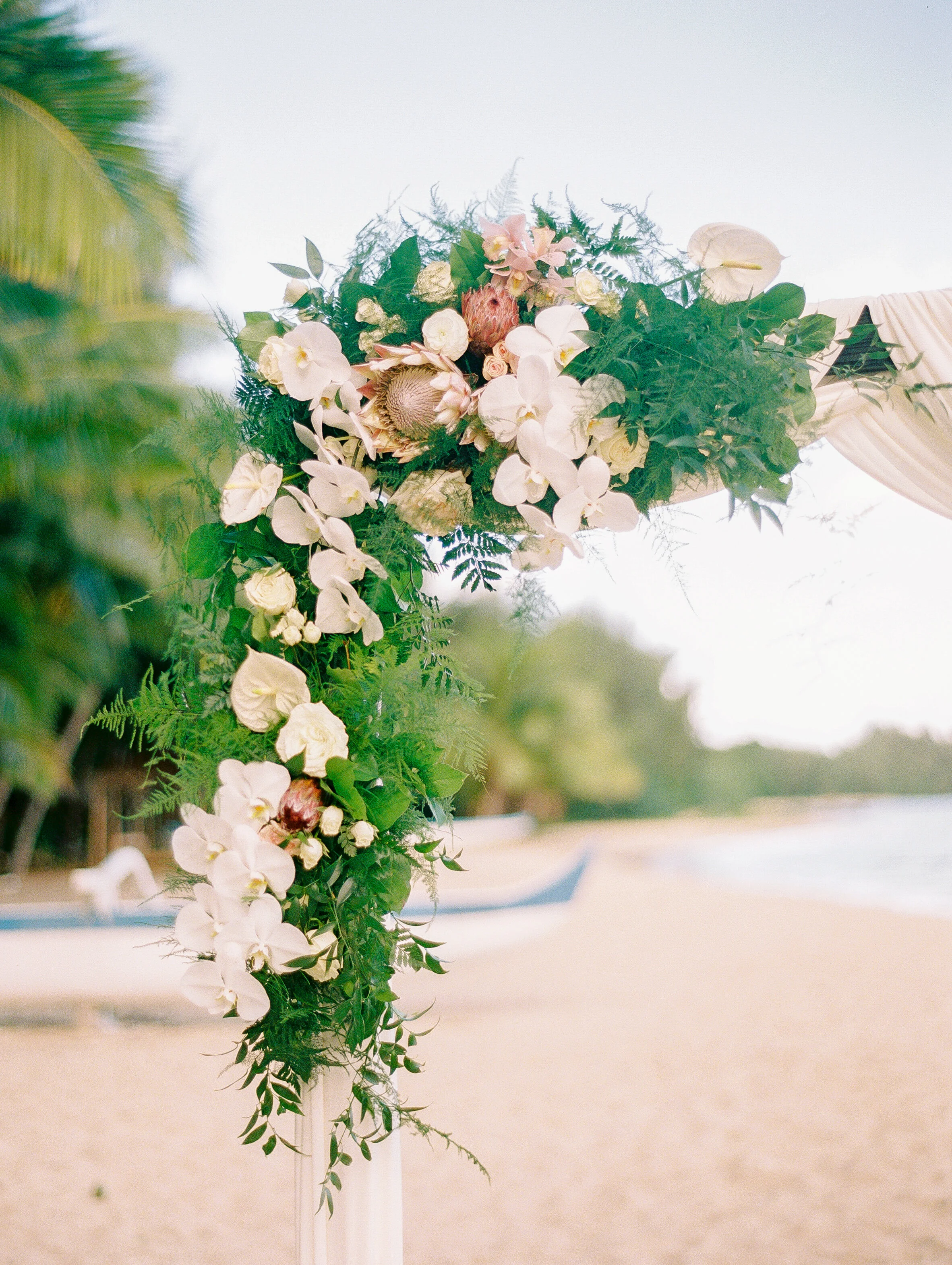 Sample Wedding Arch with Florals