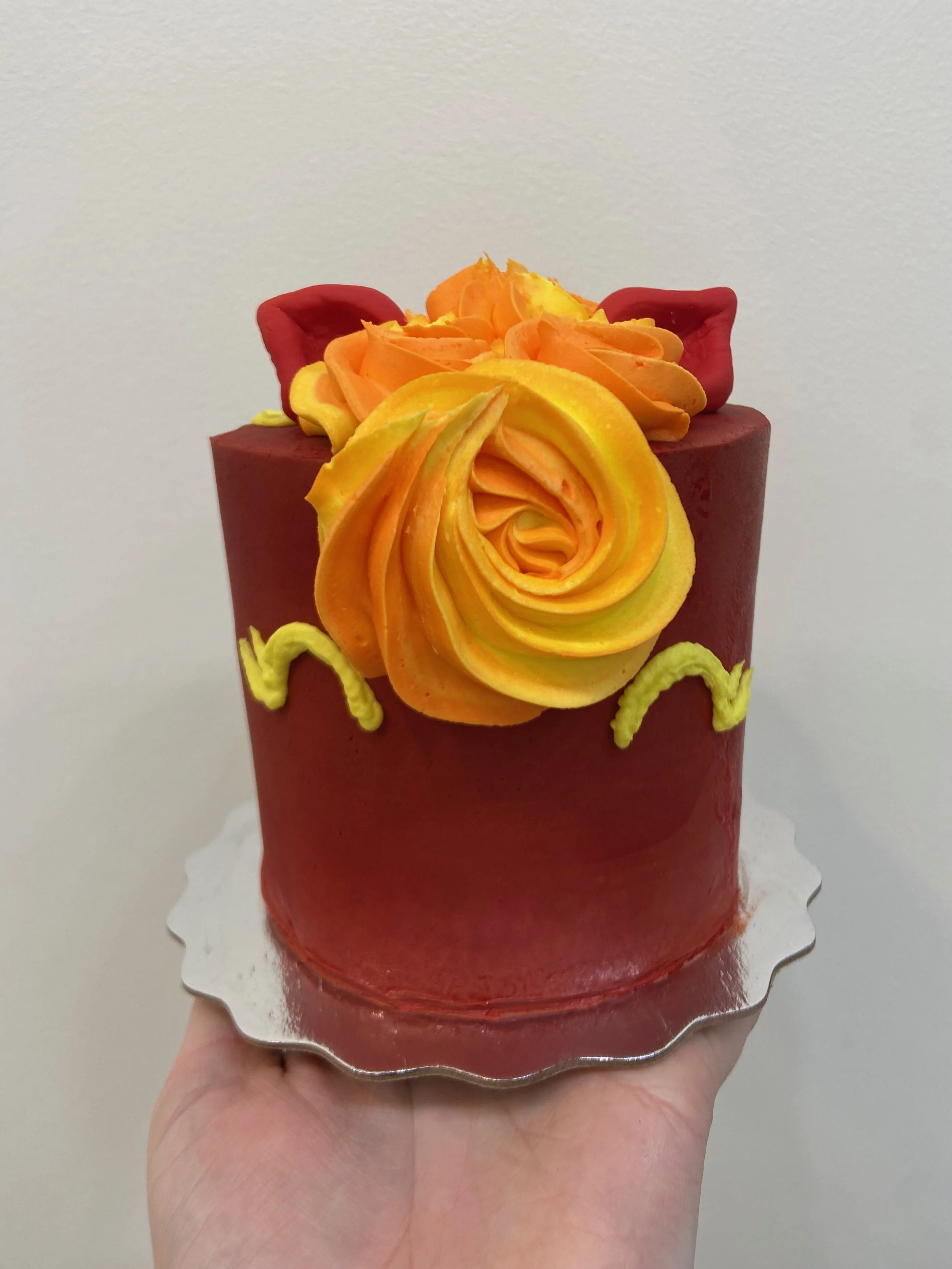 Mango Almond Lunar New Year Cake