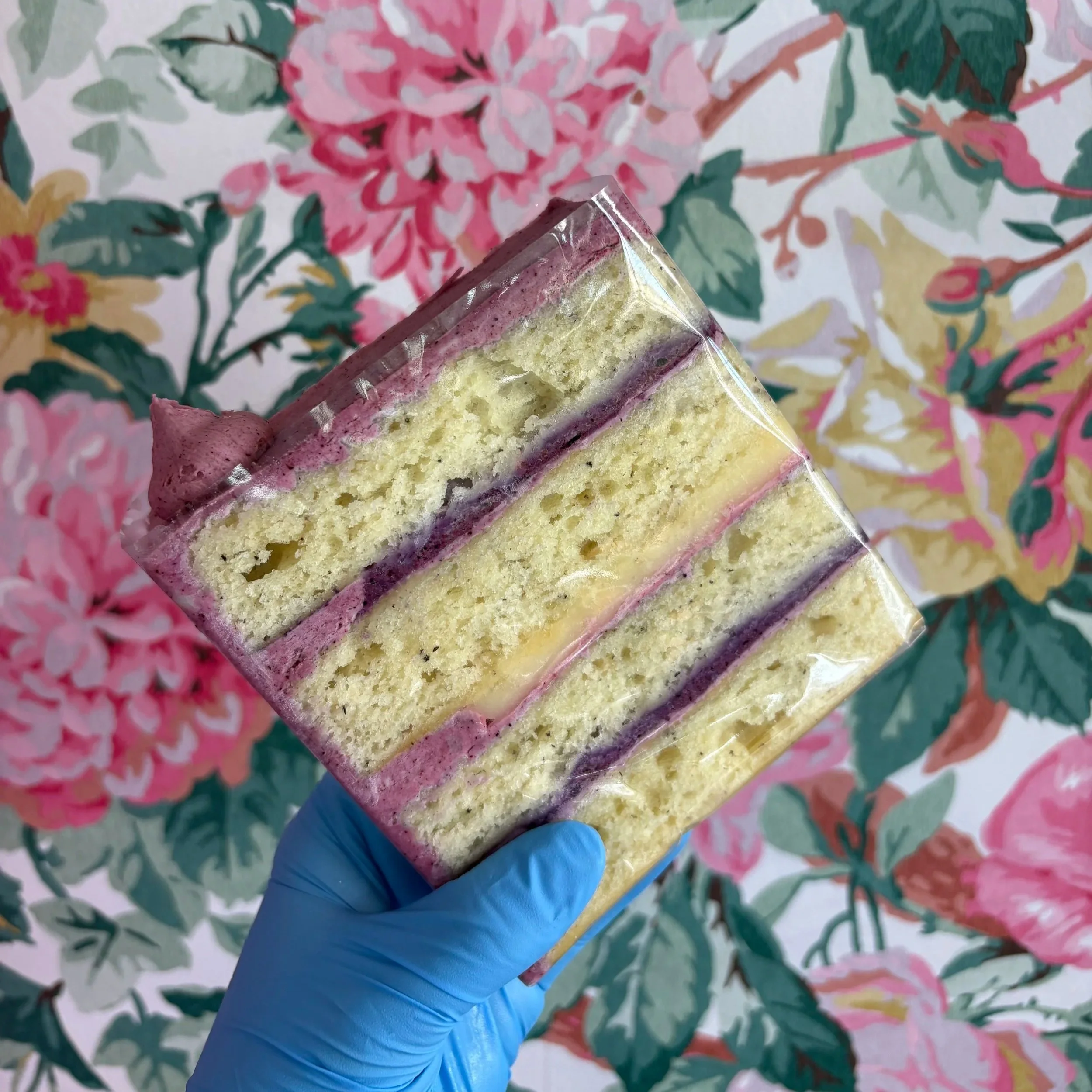 Cake by the Slice Feature #1: "Earl Grey Lemon Blueberry Cake!"